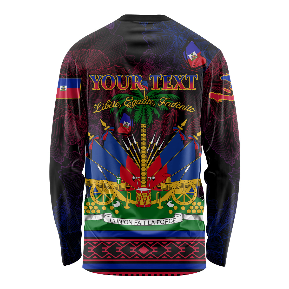 Haitian Flag Day Long Sleeve Shirt La fete du drapeau Haitien - Wonder Print Shop