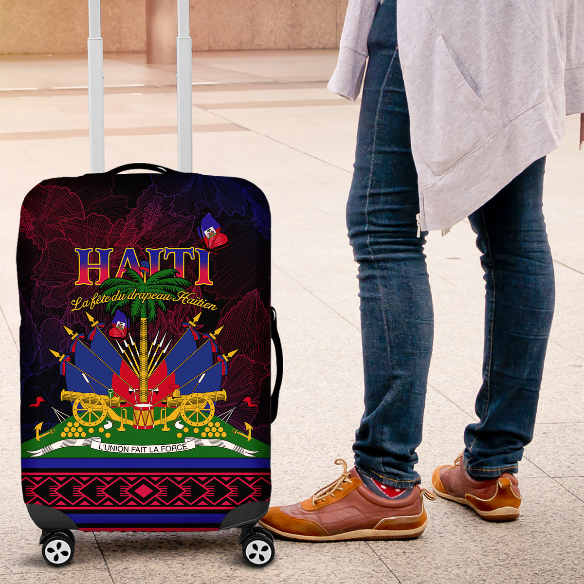 Haitian Flag Day Luggage Cover La fete du drapeau Haitien - Wonder Print Shop