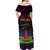 Haitian Flag Day Off Shoulder Maxi Dress La fete du drapeau Haitien