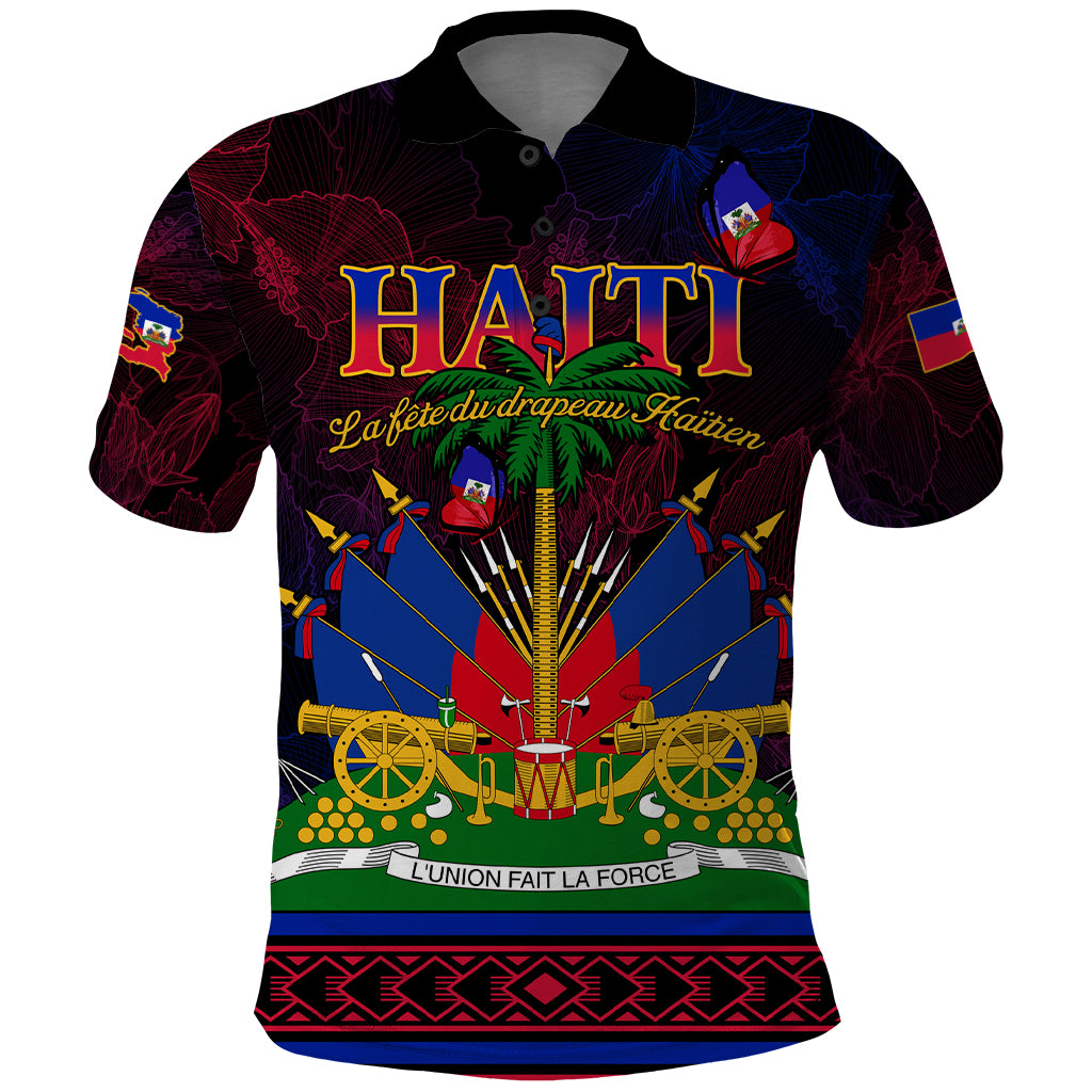 Haitian Flag Day Polo Shirt La fete du drapeau Haitien