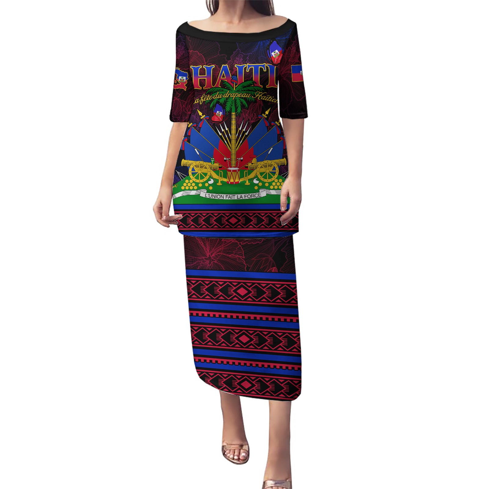 Haitian Flag Day Puletasi La fete du drapeau Haitien - Wonder Print Shop