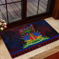 Haitian Flag Day Rubber Doormat La fete du drapeau Haitien - Wonder Print Shop
