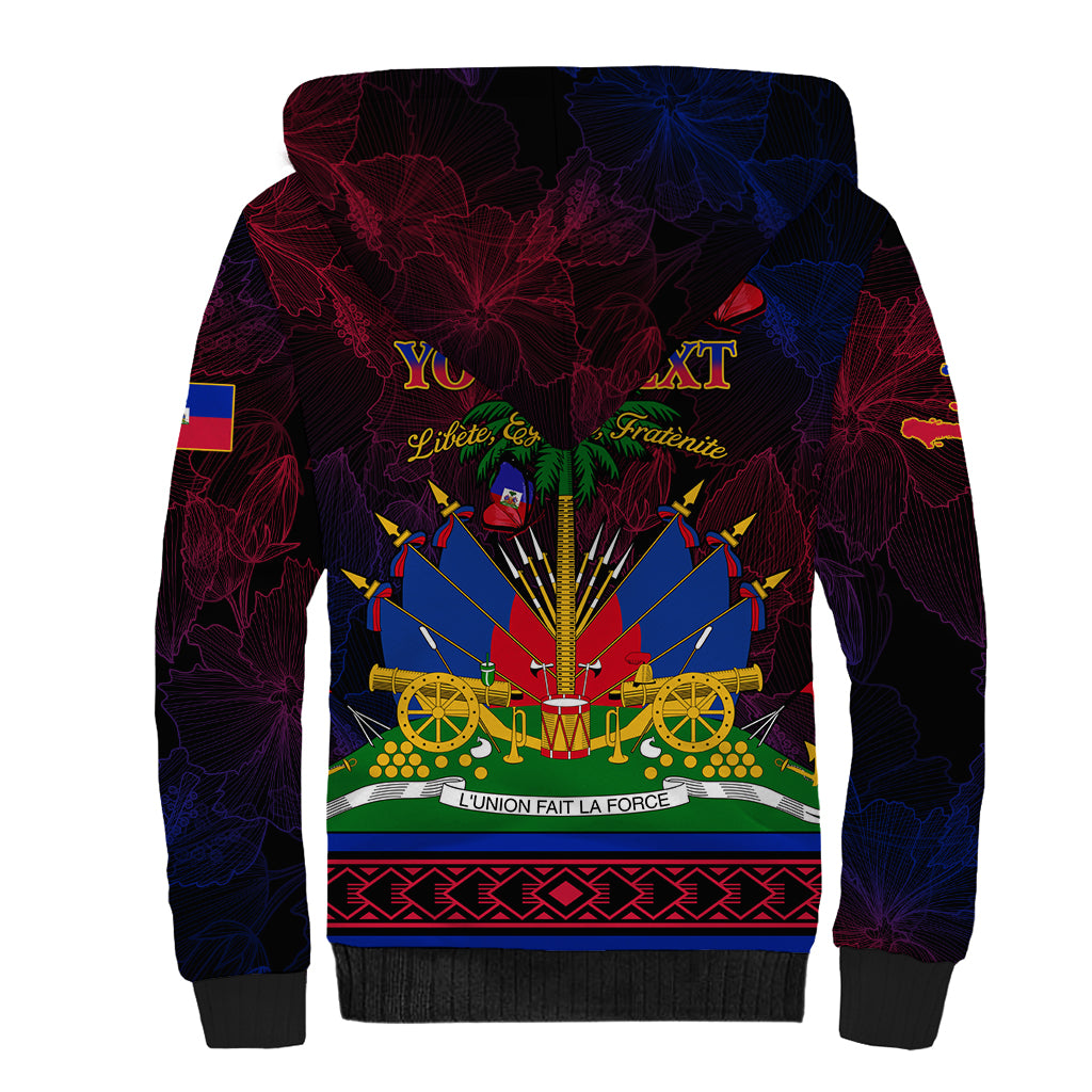 Haitian Flag Day Sherpa Hoodie La fete du drapeau Haitien - Wonder Print Shop