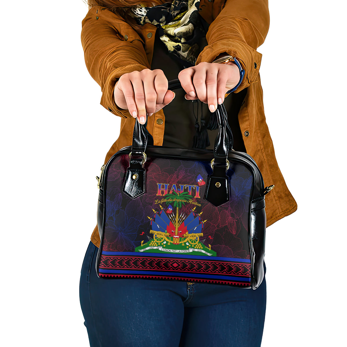 Haitian Flag Day Shoulder Handbag La fete du drapeau Haitien