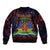 Haitian Flag Day Sleeve Zip Bomber Jacket La fete du drapeau Haitien - Wonder Print Shop