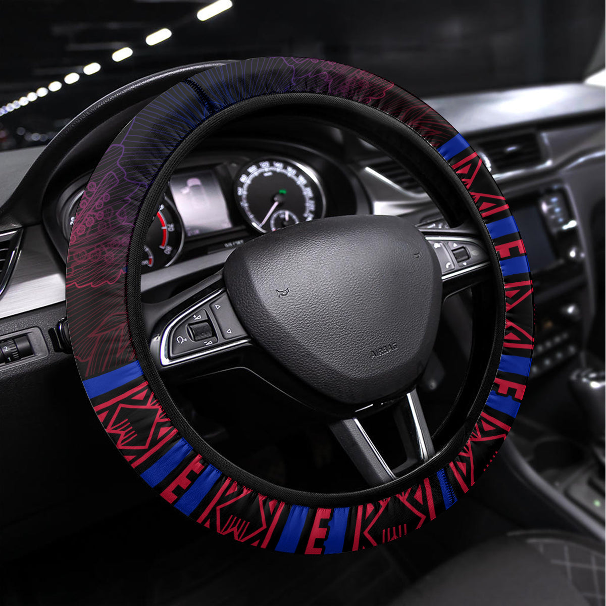 Haitian Flag Day Steering Wheel Cover La fete du drapeau Haitien - Wonder Print Shop