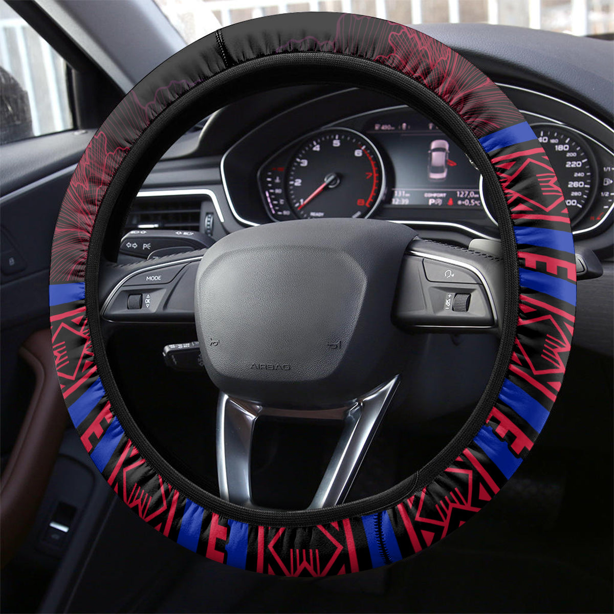Haitian Flag Day Steering Wheel Cover La fete du drapeau Haitien - Wonder Print Shop