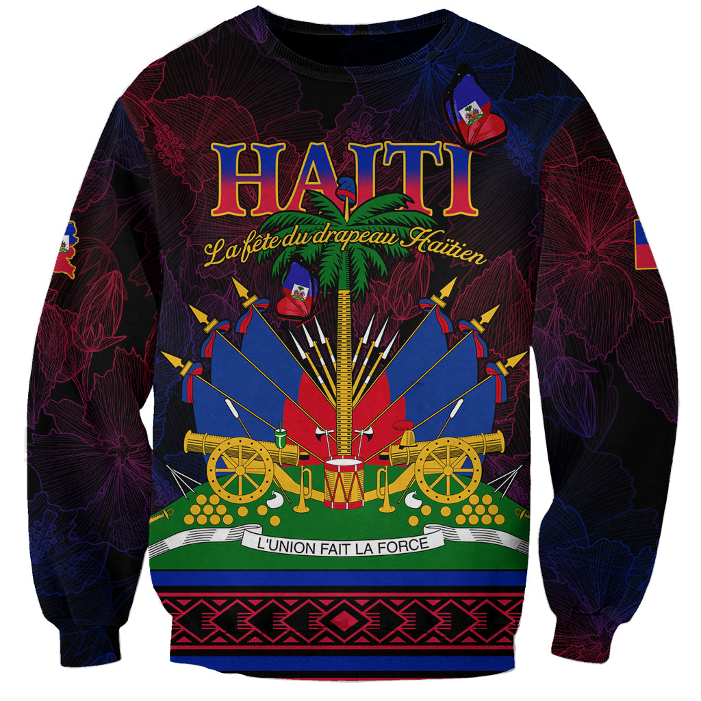 Haitian Flag Day Sweatshirt La fete du drapeau Haitien - Wonder Print Shop