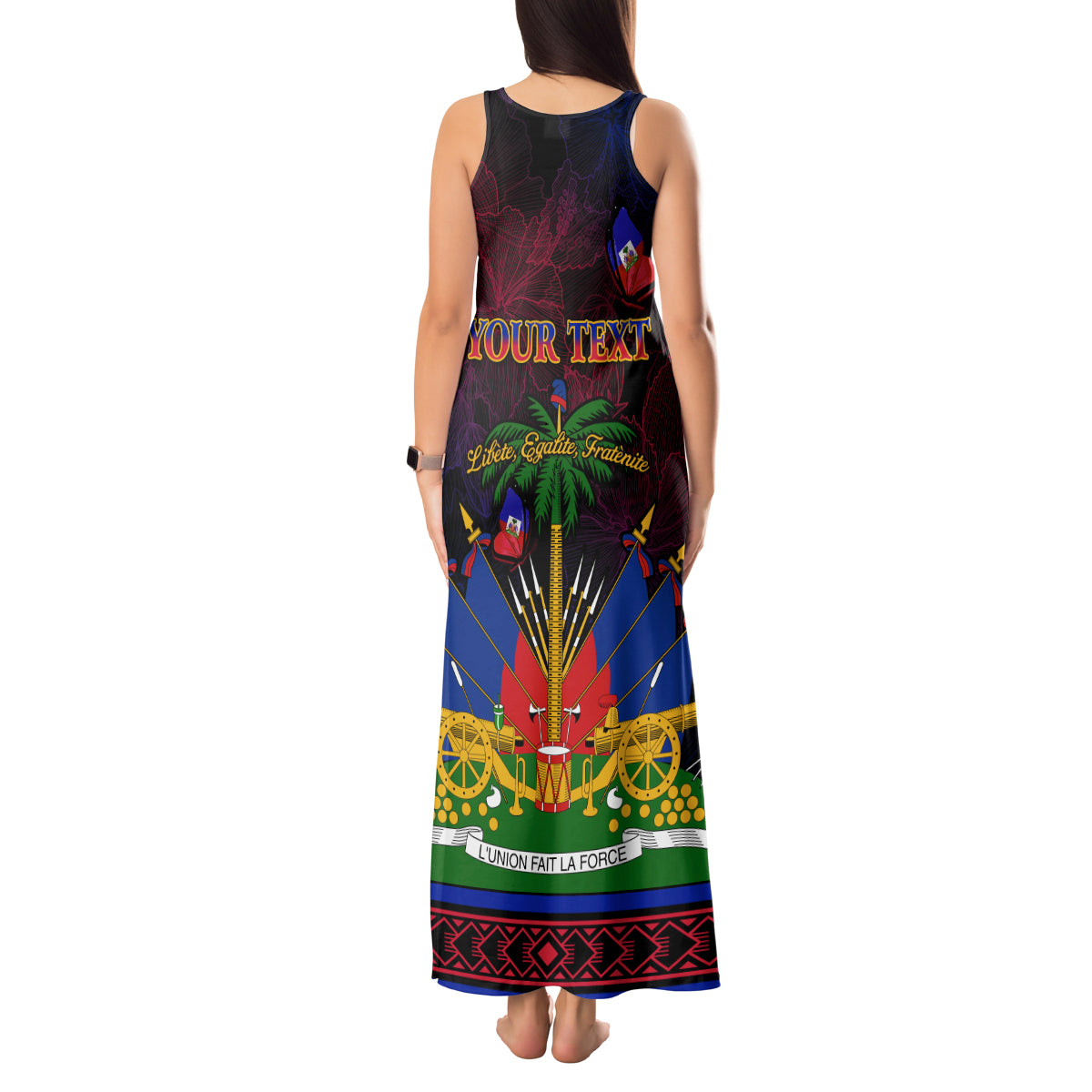 Haitian Flag Day Tank Maxi Dress La fete du drapeau Haitien - Wonder Print Shop