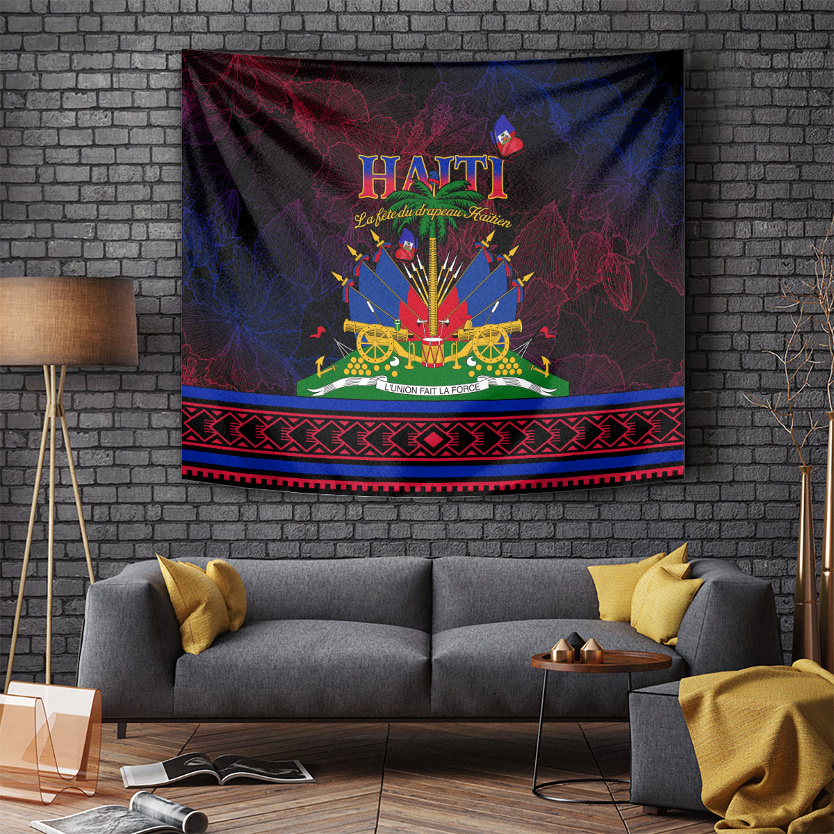 Haitian Flag Day Tapestry La fete du drapeau Haitien - Wonder Print Shop