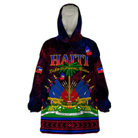 Haitian Flag Day Wearable Blanket Hoodie La fete du drapeau Haitien - Wonder Print Shop