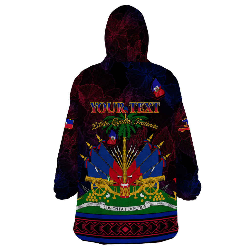 Haitian Flag Day Wearable Blanket Hoodie La fete du drapeau Haitien - Wonder Print Shop