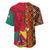 Cameroon National Day Baseball Jersey Cameroun Coat Of Arms Ankara Pattern - Wonder Print Shop
