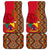 Cameroon National Day Car Mats Cameroun Coat Of Arms Ankara Pattern - Wonder Print Shop