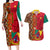 Cameroon National Day Couples Matching Long Sleeve Bodycon Dress and Hawaiian Shirt Cameroun Coat Of Arms Ankara Pattern