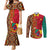 Cameroon National Day Couples Matching Mermaid Dress and Long Sleeve Button Shirt Cameroun Coat Of Arms Ankara Pattern