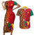 Cameroon National Day Couples Matching Short Sleeve Bodycon Dress and Hawaiian Shirt Cameroun Coat Of Arms Ankara Pattern