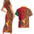 Cameroon National Day Couples Matching Short Sleeve Bodycon Dress and Hawaiian Shirt Cameroun Coat Of Arms Ankara Pattern