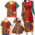 Cameroon National Day Family Matching Long Sleeve Bodycon Dress and Hawaiian Shirt Cameroun Coat Of Arms Ankara Pattern