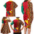 Cameroon National Day Family Matching Long Sleeve Bodycon Dress and Hawaiian Shirt Cameroun Coat Of Arms Ankara Pattern