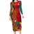 Cameroon National Day Family Matching Long Sleeve Bodycon Dress and Hawaiian Shirt Cameroun Coat Of Arms Ankara Pattern