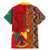 Cameroon National Day Family Matching Mermaid Dress and Hawaiian Shirt Cameroun Coat Of Arms Ankara Pattern - Wonder Print Shop