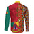 Cameroon National Day Family Matching Off Shoulder Long Sleeve Dress and Hawaiian Shirt Cameroun Coat Of Arms Ankara Pattern
