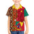 Cameroon National Day Family Matching Off Shoulder Long Sleeve Dress and Hawaiian Shirt Cameroun Coat Of Arms Ankara Pattern - Wonder Print Shop