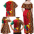 Cameroon National Day Family Matching Off Shoulder Maxi Dress and Hawaiian Shirt Cameroun Coat Of Arms Ankara Pattern