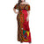 Cameroon National Day Family Matching Off Shoulder Maxi Dress and Hawaiian Shirt Cameroun Coat Of Arms Ankara Pattern - Wonder Print Shop
