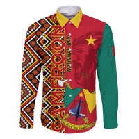 Cameroon National Day Family Matching Puletasi and Hawaiian Shirt Cameroun Coat Of Arms Ankara Pattern - Wonder Print Shop