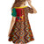 Cameroon National Day Family Matching Short Sleeve Bodycon Dress and Hawaiian Shirt Cameroun Coat Of Arms Ankara Pattern - Wonder Print Shop