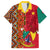 Cameroon National Day Family Matching Short Sleeve Bodycon Dress and Hawaiian Shirt Cameroun Coat Of Arms Ankara Pattern - Wonder Print Shop