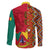 Cameroon National Day Family Matching Short Sleeve Bodycon Dress and Hawaiian Shirt Cameroun Coat Of Arms Ankara Pattern - Wonder Print Shop