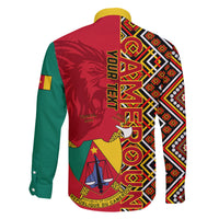 Cameroon National Day Family Matching Summer Maxi Dress and Hawaiian Shirt Cameroun Coat Of Arms Ankara Pattern - Wonder Print Shop