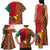 Cameroon National Day Family Matching Tank Maxi Dress and Hawaiian Shirt Cameroun Coat Of Arms Ankara Pattern - Wonder Print Shop