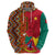 Cameroon National Day Hoodie Cameroun Coat Of Arms Ankara Pattern
