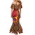 Cameroon National Day Mermaid Dress Cameroun Coat Of Arms Ankara Pattern - Wonder Print Shop