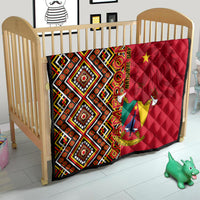 Cameroon National Day Quilt Cameroun Coat Of Arms Ankara Pattern - Wonder Print Shop