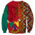 Cameroon National Day Sweatshirt Cameroun Coat Of Arms Ankara Pattern - Wonder Print Shop