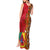 Cameroon National Day Tank Maxi Dress Cameroun Coat Of Arms Ankara Pattern - Wonder Print Shop