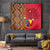 Cameroon National Day Tapestry Cameroun Coat Of Arms Ankara Pattern - Wonder Print Shop