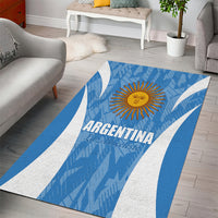 Argentina 2024 Area Rug Vamos La Albiceleste Campeon - Wonder Print Shop