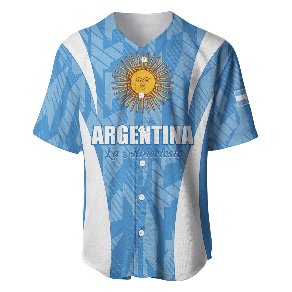 Personalized Argentina 2024 Baseball Jersey Vamos La Albiceleste Campeon