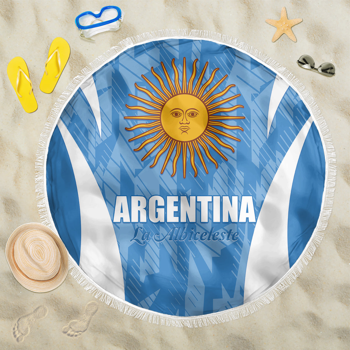 Argentina 2024 Beach Blanket Vamos La Albiceleste Campeon - Wonder Print Shop