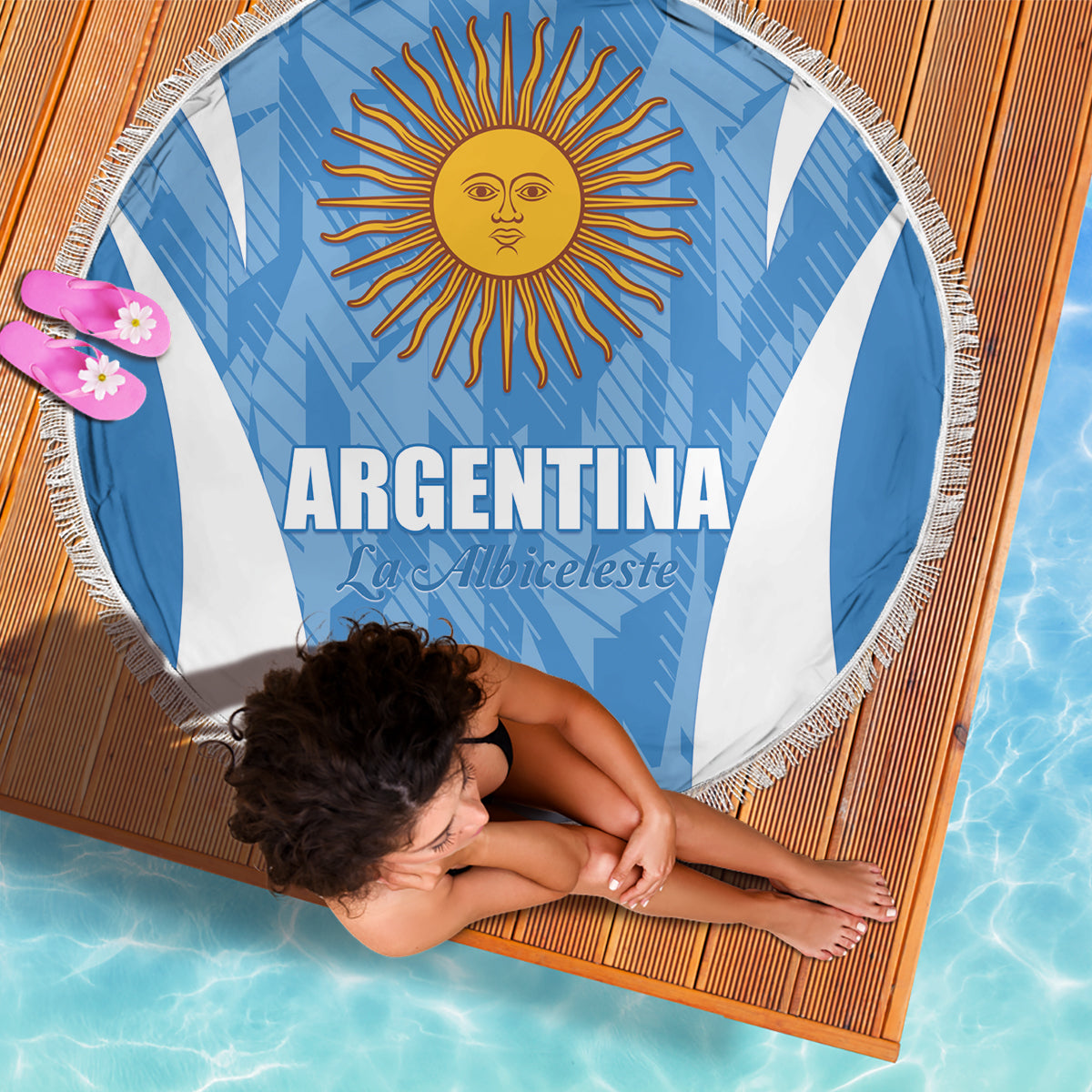 Argentina 2024 Beach Blanket Vamos La Albiceleste Campeon - Wonder Print Shop