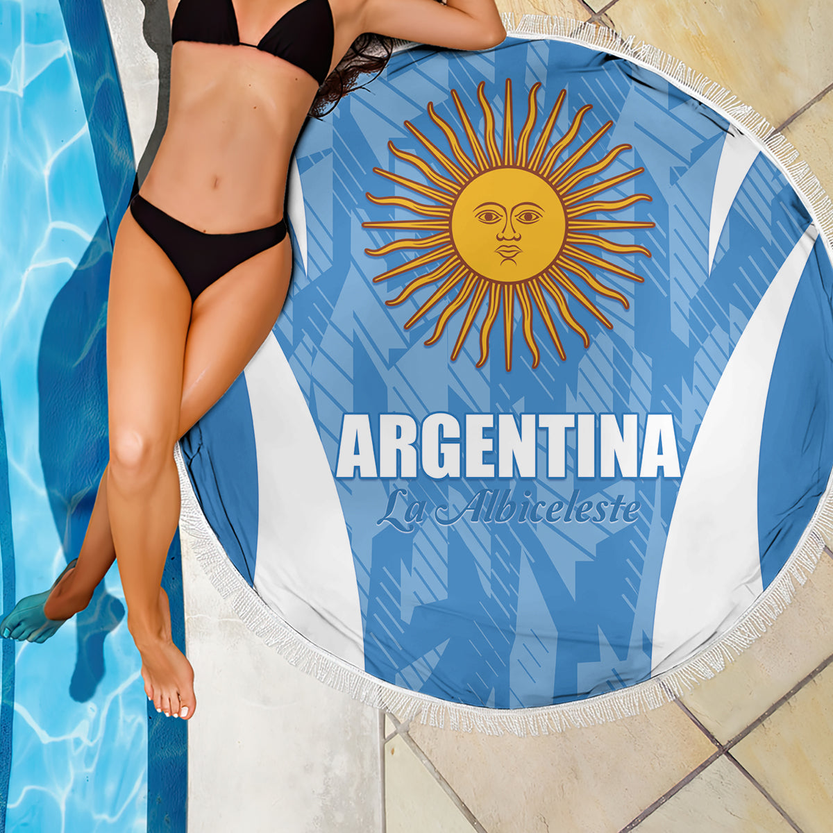 Argentina 2024 Beach Blanket Vamos La Albiceleste Campeon - Wonder Print Shop