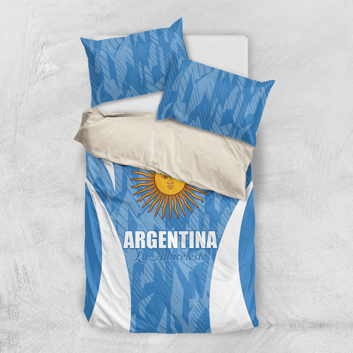 Argentina 2024 Bedding Set Vamos La Albiceleste Campeon - Wonder Print Shop