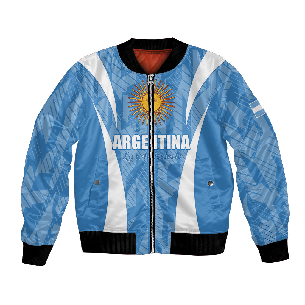 Personalized Argentina 2024 Bomber Jacket Vamos La Albiceleste Campeon - Wonder Print Shop