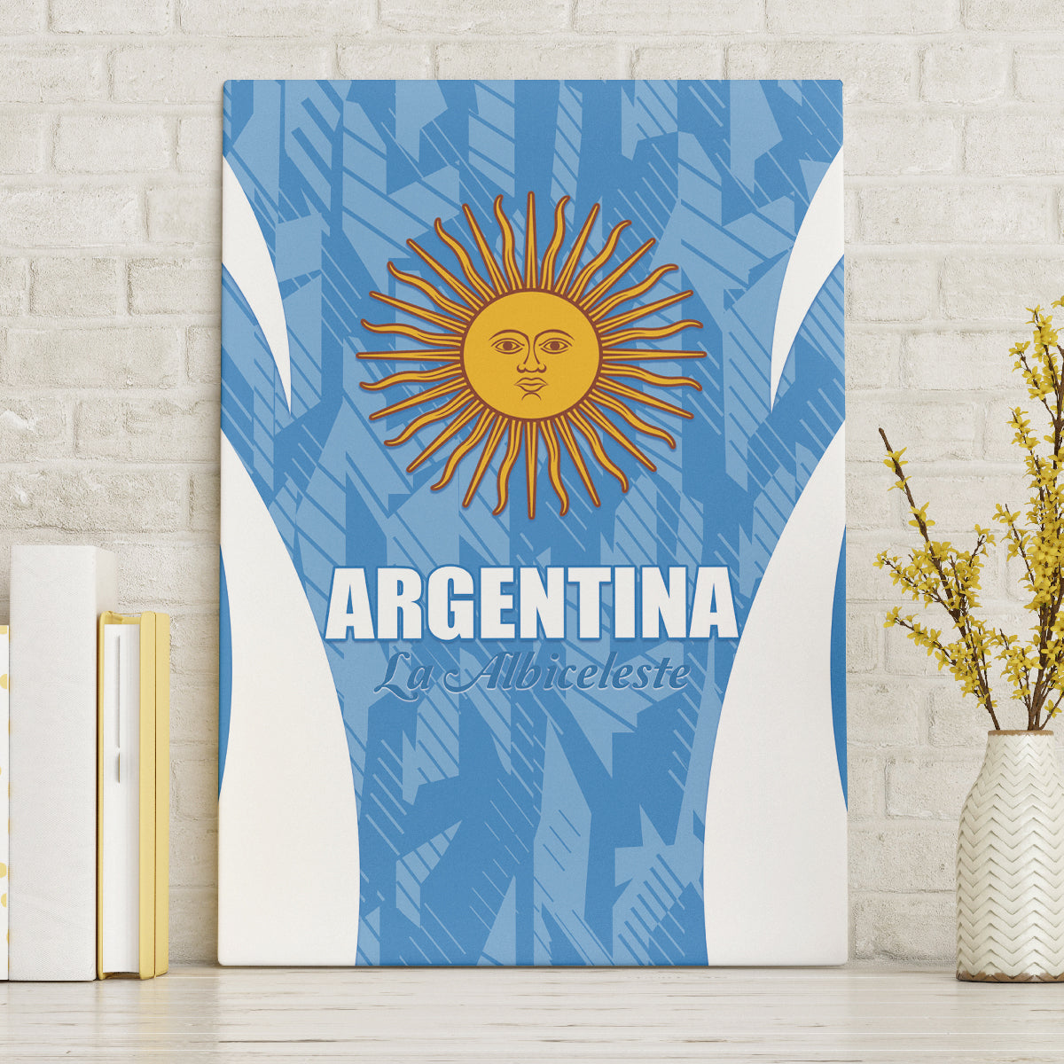 Argentina 2024 Canvas Wall Art Vamos La Albiceleste Campeon - Wonder Print Shop